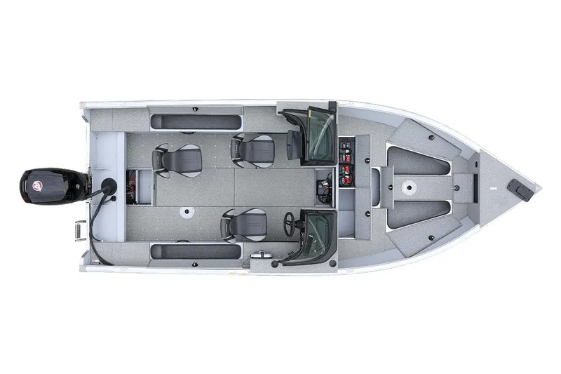 Slide: The Image of Manufacturer Provided Image: 2025 Lund 2075 Alaskan Sport boat, top view, showcasing seating and layout. - 37