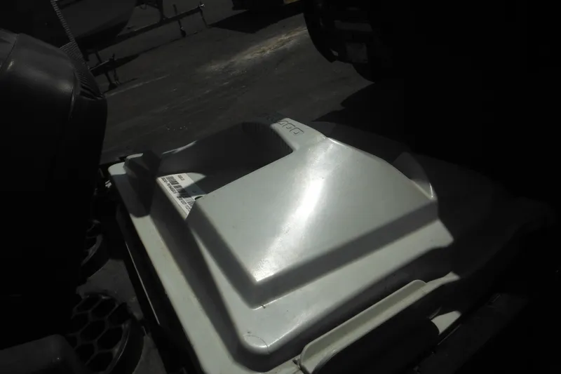 Slide: The Image of 2016 Sea-Doo GTX Limited 300, close-up of the seat in a dimly lit setting. - 15