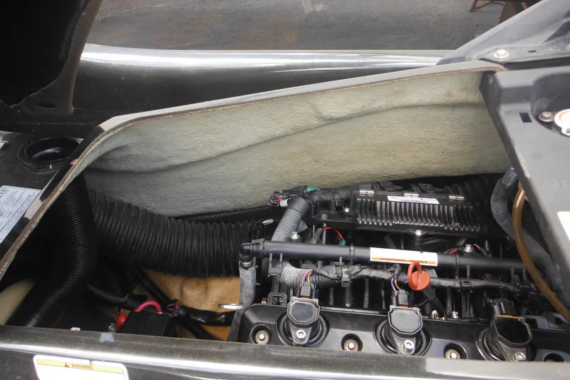 Slide: The Image of Engine compartment of a 2016 Sea-Doo GTX Limited 300 watercraft. - 21