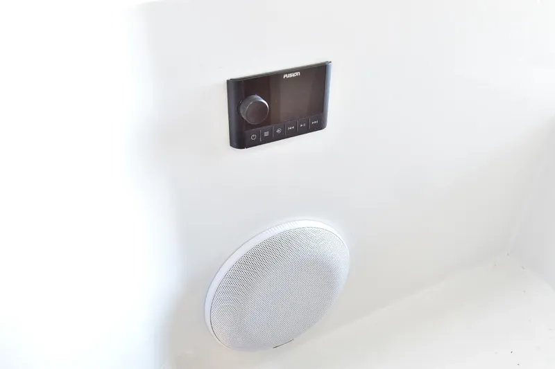 Slide: The Image of Control panel and speaker on 2022 Sealine C430 yacht interior. - 45