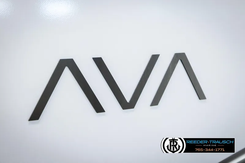 Slide: The Image of 2026 Avalon LSZ QLS logo on white background, Reeder-Trausch Marine branding. - 51