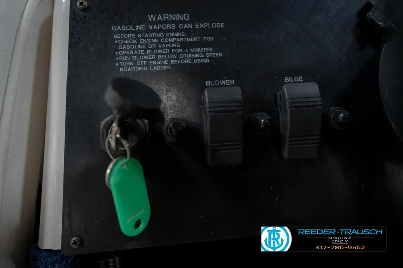 Slide: The Image of Close-up of 1997 Moomba Boomerang steering wheel with textured finish. - 24