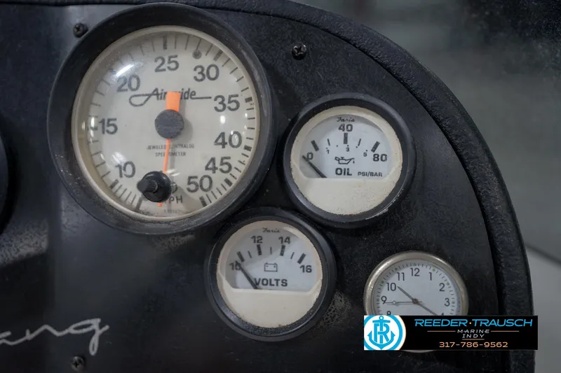 Slide: The Image of Close-up of a 1997 Moomba Boomerang RPM gauge, displaying up to 60 x 100 RPM. - 27