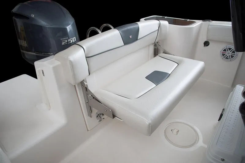 Slide: The Image of Manufacturer Provided Image: 2017 Wellcraft 222 Fisherman boat with Yamaha 250 engine and foldable rear seat. - 12