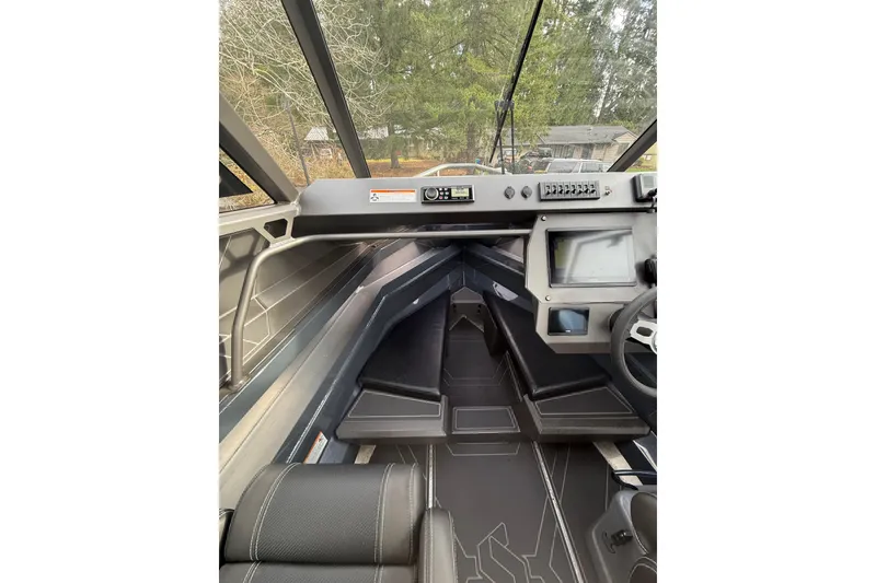 Slide: The Image of 2024 Stabicraft 2050 Supercab interior with modern dashboard and navigation system. - 14