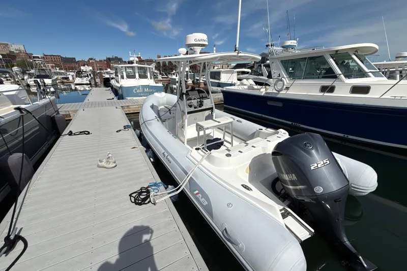 Slide: The Image of 2020 AB Inflatables Oceanus 21 VST boat docked with Yamaha 225 engine. - 5