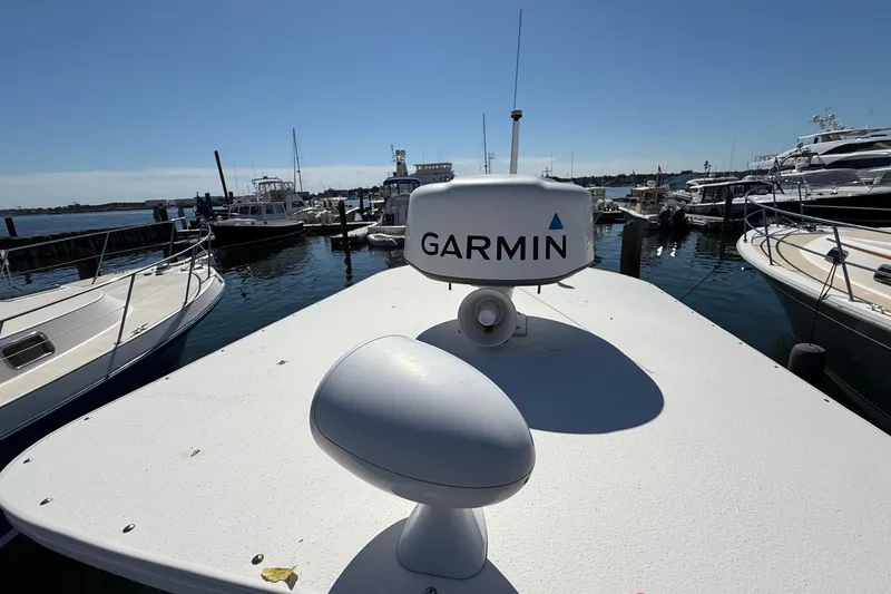 Slide: The Image of 2020 AB Inflatables Oceanus 21 VST with Garmin equipment at marina. - 22