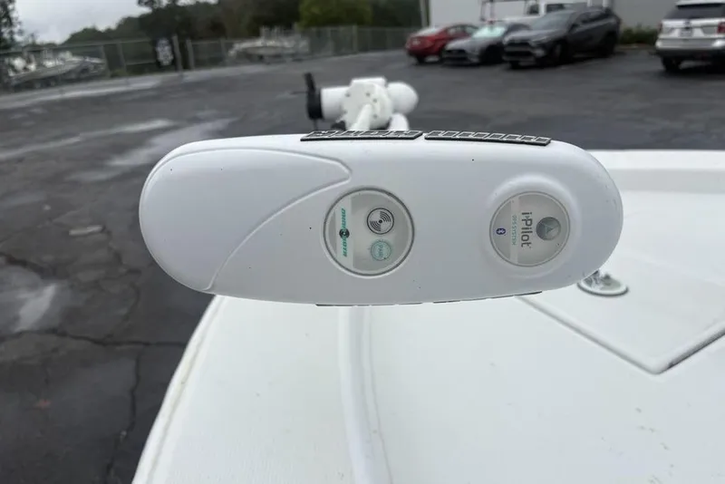 Slide: The Image of Close-up of a 2003 Ranger 2300 Bay Ranger boat's iPilot control panel. - 3