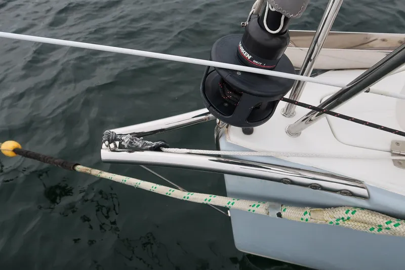 Slide: The Image of Bow of 2017 Jeanneau SunFast 3200 sailboat with rigging details. - 24