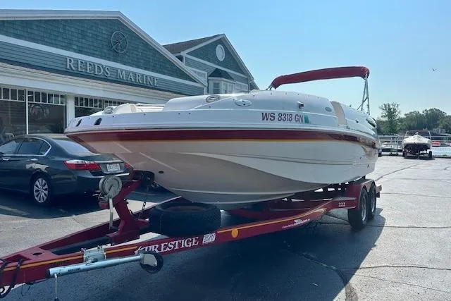 The Image of 2003 Chaparral Sunesta 222 boat on trailer at Reeds Marine dealership. - 0