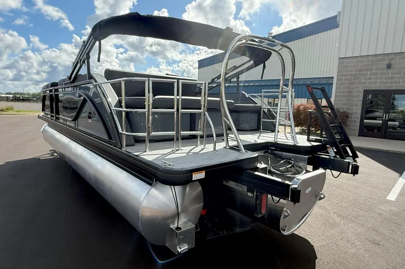 Slide: The Image of 2026 Godfrey SWEETWATER 2286 SFL pontoon boat with sleek design and modern features. - 7