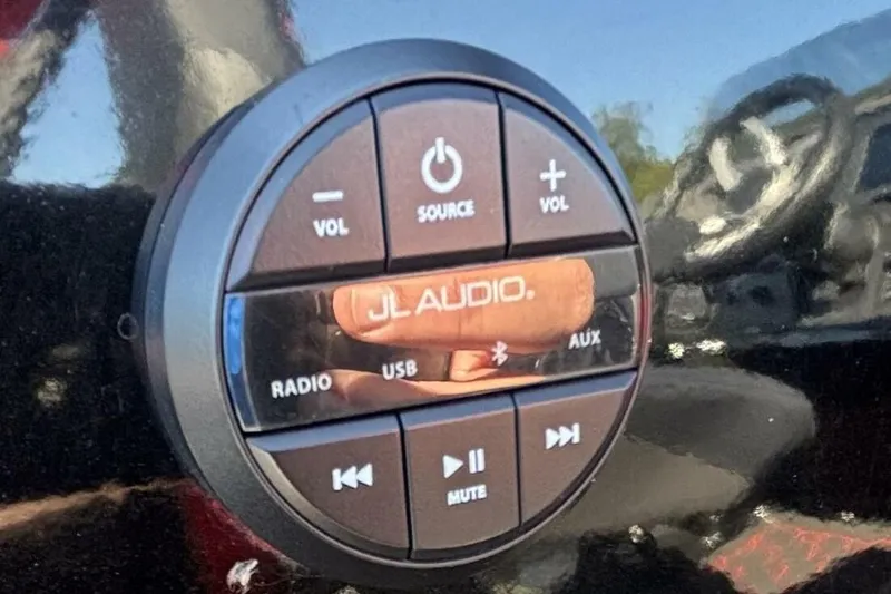 Slide: The Image of Control panel of JL Audio system in 2022 Manitou XT 27 SRW. - 29