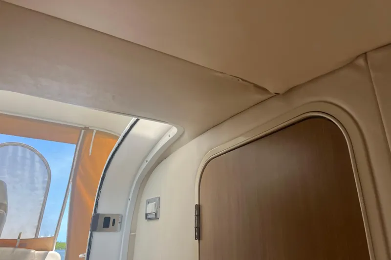 Slide: The Image of Interior view of 2012 Formula 34 Performance Cruiser, featuring door and ceiling details. - 50