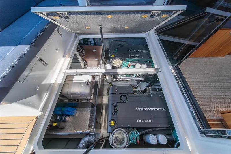 Slide: The Image of Engine compartment of 2022 Nimbus 405 Coupé with Volvo Penta D6-380 engines. - 45