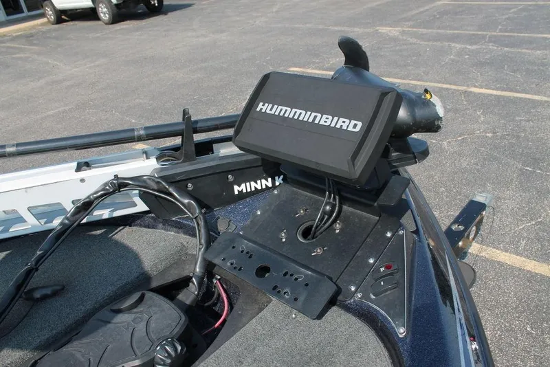 Slide: The Image of 2021 Skeeter ZX225 boat with Humminbird and Minn Kota equipment on deck. - 8