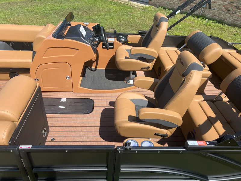 Slide: The Image of Bentley Pontoons Elite 223 Quad Swingback Tritoon 2026 - 3