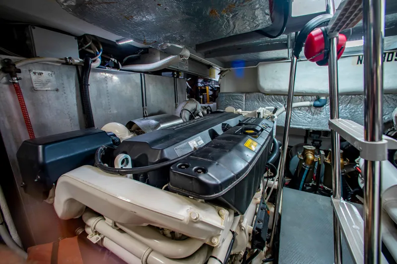 Slide: The Image of Engine room of Absolute 56 FLY yacht, year 2015. - 23