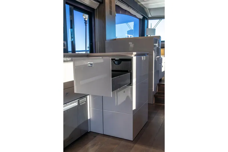Slide: The Image of Modern kitchen area on 2018 Cranchi Eco Trawler 53 Long Distance yacht. - 100