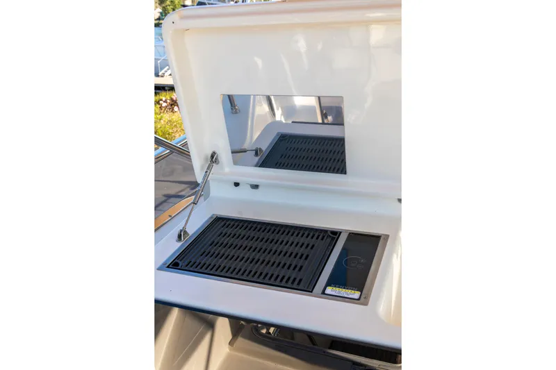 Slide: The Image of Outdoor grill on 2018 Cranchi Eco Trawler 53 Long Distance yacht. - 19