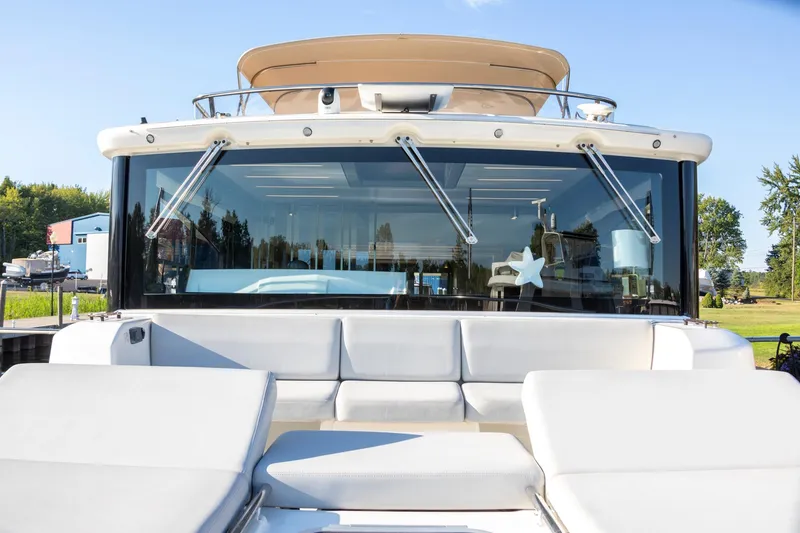 Slide: The Image of 2018 Cranchi Eco Trawler 53 Long Distance yacht with spacious deck and modern design. - 59