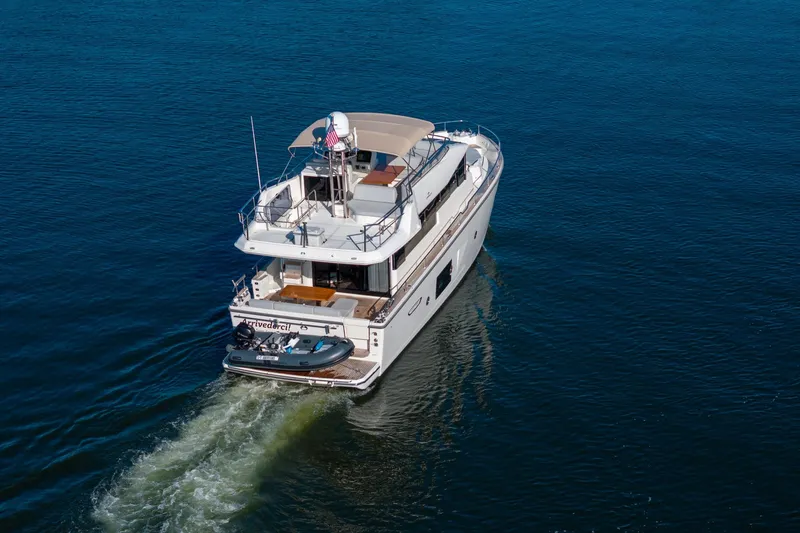 Slide: The Image of 2018 Cranchi Eco Trawler 53 Long Distance cruising on open water. - 8