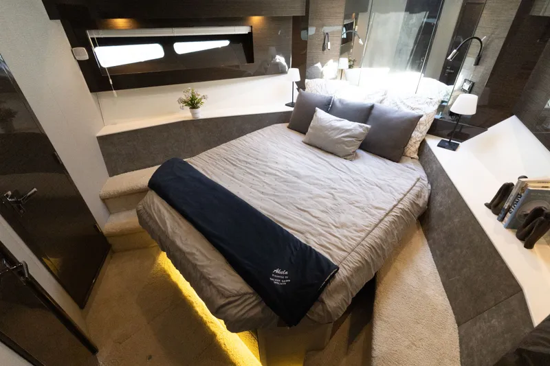 Slide: The Image of Luxurious bedroom interior of 2019 Cruisers Yachts 50 Cantius with modern decor. - 33