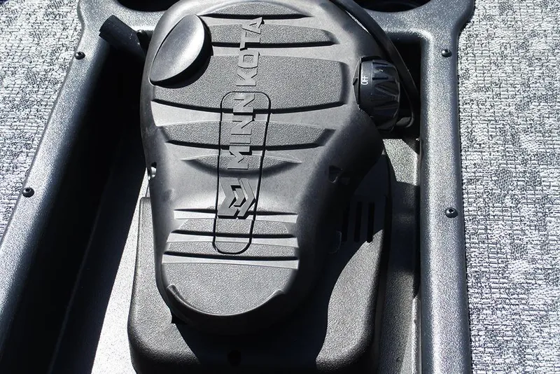 Slide: The Image of Minn Kota trolling motor control on 2026 Tracker Pro Team 175 boat. - 35