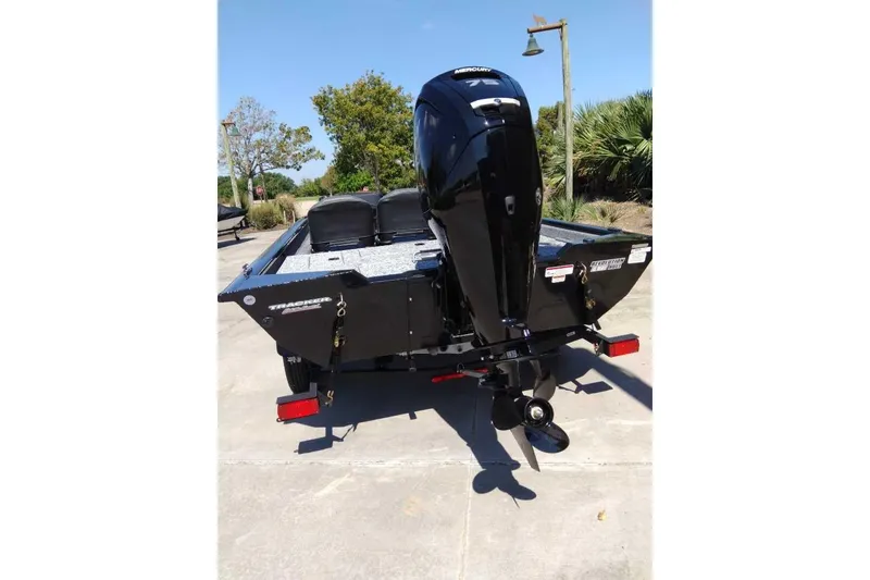 Slide: The Image of 2026 Tracker Pro Team 175 Crappie Edition boat with Mercury outboard motor. - 14