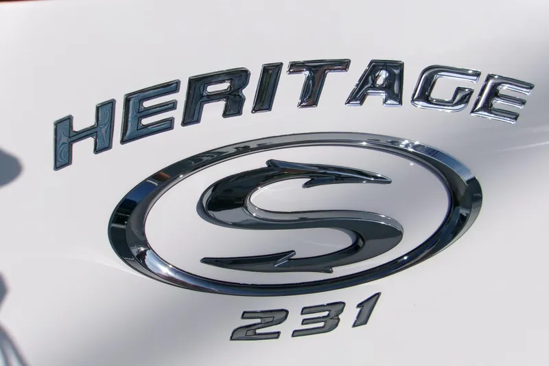 Slide: The Image of 2026 Sportsman Heritage 231 Center Console logo on white background. - 17