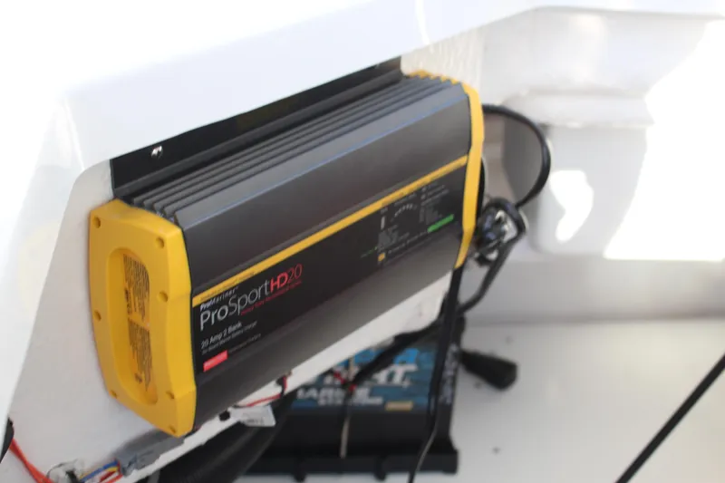 Slide: The Image of ProSportHD20 battery charger in 2026 Cobalt R6 boat interior. - 41
