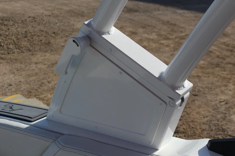 Slide: The Image of 2026 Cobalt R6 boat detail, featuring sleek white design and sturdy construction. - 49