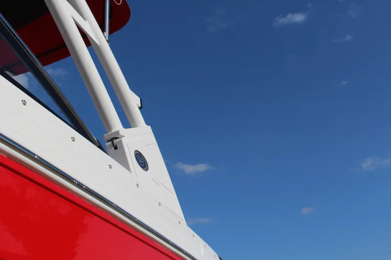 Slide: The Image of 2026 Cobalt R6 boat against a clear blue sky. - 65