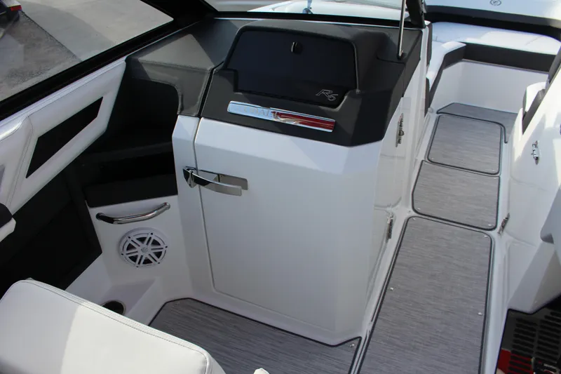 Slide: The Image of 2026 Cobalt R6 boat interior with sleek design and modern features. - 93