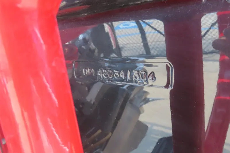 Slide: The Image of 2004 Outerlimits 42 Legacy boat hull identification number close-up. - 20