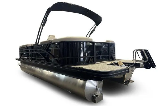 Slide: The Image of 2026 Bennington 22 SSRSE pontoon boat with sleek design and modern features. - 4