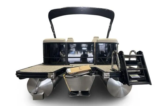 Slide: The Image of 2026 Bennington 22 SSRSE pontoon boat with sleek design and modern features. - 5