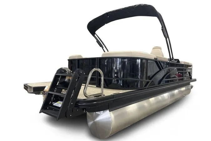 Slide: The Image of 2026 Bennington 22 SSRSE pontoon boat with sleek design and modern features. - 6