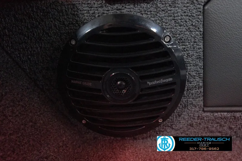 Slide: The Image of Marine-grade speaker in 2026 Lund 1875 Crossover XS boat interior. - 41