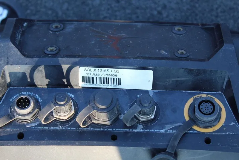 Slide: The Image of Control panel of a 2016 Skeeter ZX250 with Solix 12 MSI+ G3 system. - 12