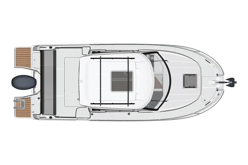 Slide: The Image of Manufacturer Provided Image: Top view of 2022 Jeanneau NC Weekender 795 Series 2 boat layout. - 41
