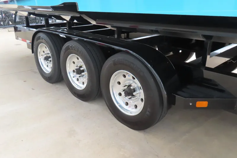 Slide: The Image of Triple axle trailer with Continental tires, MTI 48 model, 2022. - 36