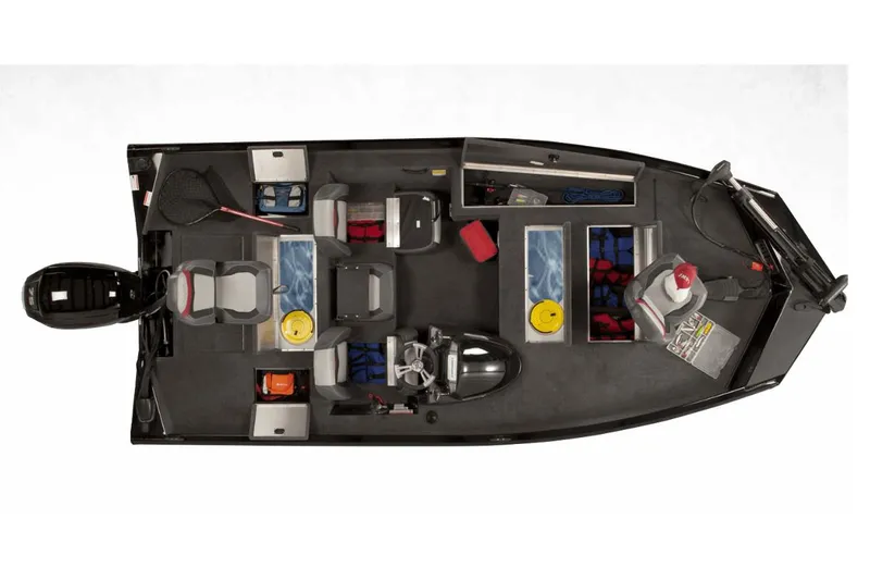 Slide: The Image of Manufacturer Provided Image: 2019 Lowe Stinger 175C fishing boat interior layout, top view. - 37