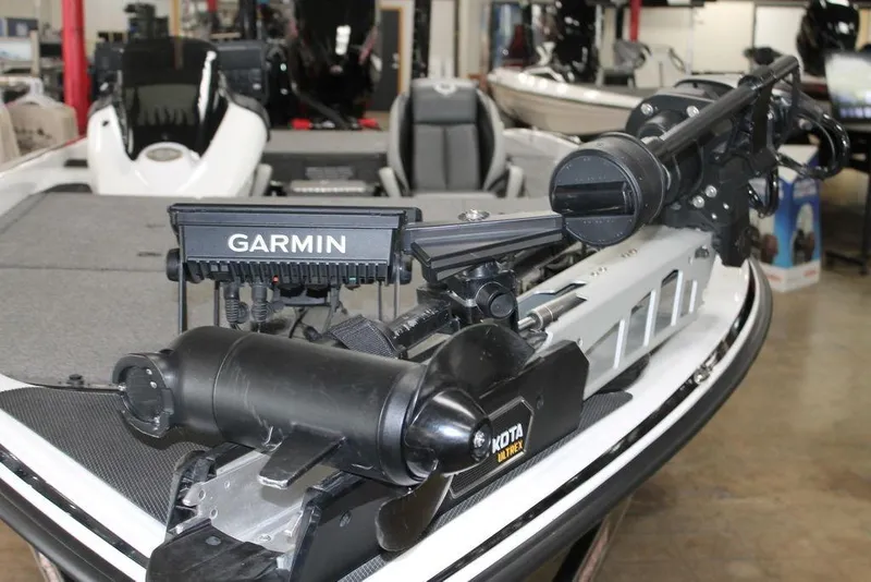 Slide: The Image of 2024 Phoenix 921 Elite II boat with Garmin and Minn Kota accessories. - 3
