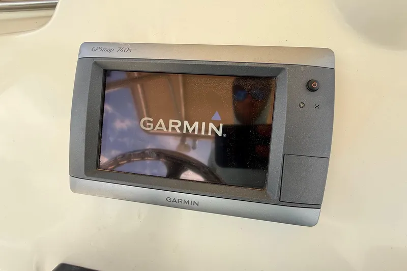 Slide: The Image of Garmin GPSmap 740s on 2008 Scout 222 Sportfish boat dashboard. - 17
