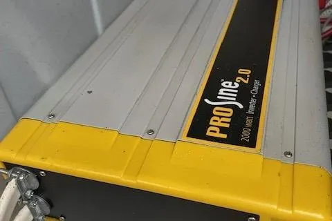 Slide: The Image of ProSine 2.0 inverter charger in 2003 Legacy Yachts 34 Express. - 30