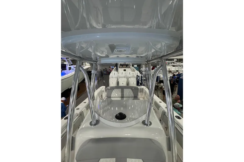 Slide: The Image of 2026 Contender 35 ST boat interior with sleek design and modern features. - 23