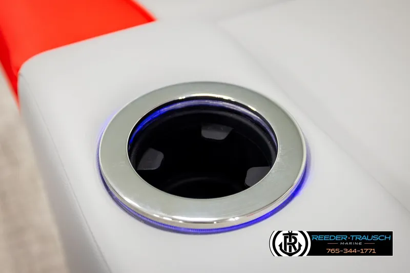 Slide: The Image of Cup holder with LED lighting on 2026 Avalon LSZ VRB boat interior. - 47