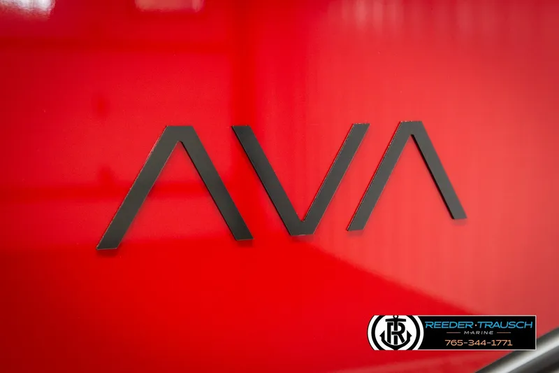 Slide: The Image of Red Avalon LSZ VRB 2026 with bold black logo, Reeder-Trausch Marine branding. - 49