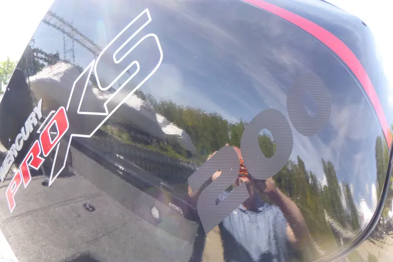 Slide: The Image of Mercury Pro XS 200 engine on 2026 Tracker Targa V-19 WT boat. - 16