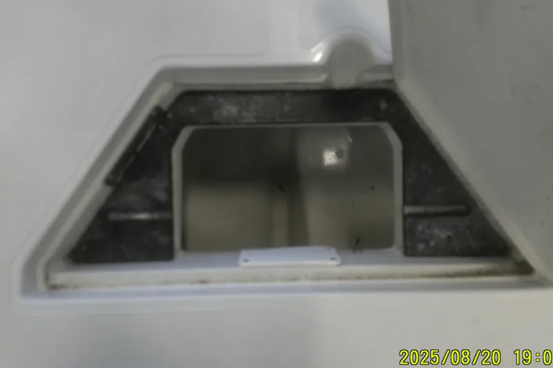 Slide: The Image of 2024 Ranger 2600 Bay boat compartment interior, close-up view. - 8